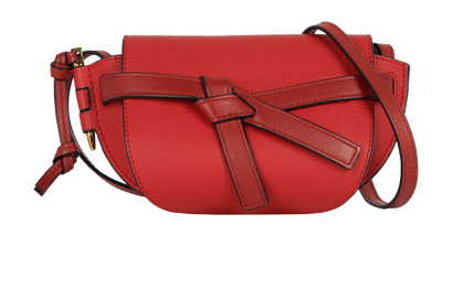 Mini Gate Crossbody, &pound;550, Handbags, Red, Leather, Front view